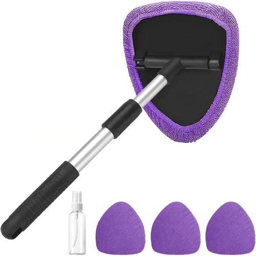Purple Set(Pentagonal telescopic rod + 4 grey cloth covers + spray bottle)