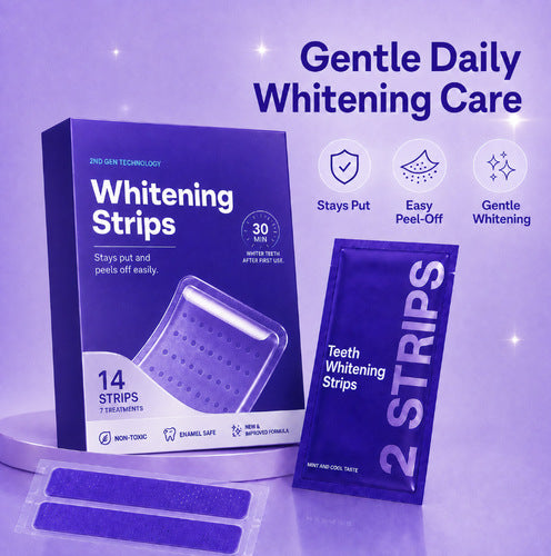 Purple Teeth Whitening Strips - 7/21 Whitening Sessions