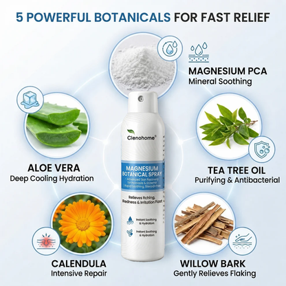 ✨Clenohome® Magnesium Botanical Spray – Advanced Skin Recovery for Psoriasis & Eczema | Rapid Soothing, Steroid-Free
