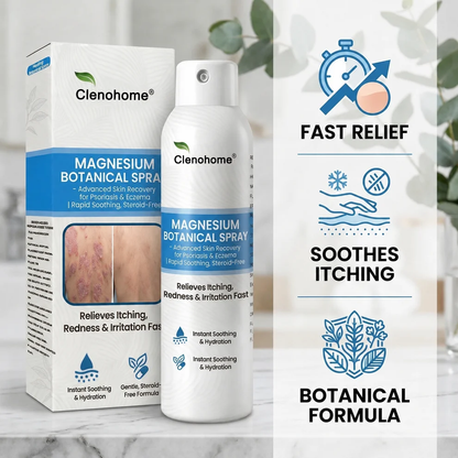 ✨Clenohome® Magnesium Botanical Spray – Advanced Skin Recovery for Psoriasis & Eczema | Rapid Soothing, Steroid-Free