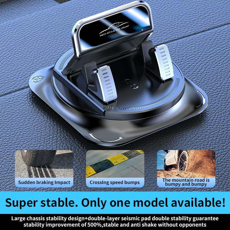 360° Rotatable Car Phone Mount | Ultra Stable, One-Hand Operation