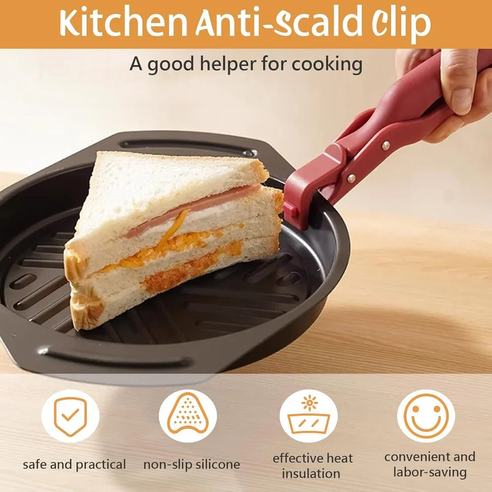 Multi-Purpose Anti-Scald Bowl Holder Clip for Kitchen