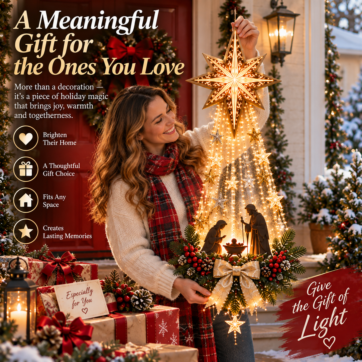 ✨Last Day 90% OFF✨✝️ – Lighted Nativity Wall Decor