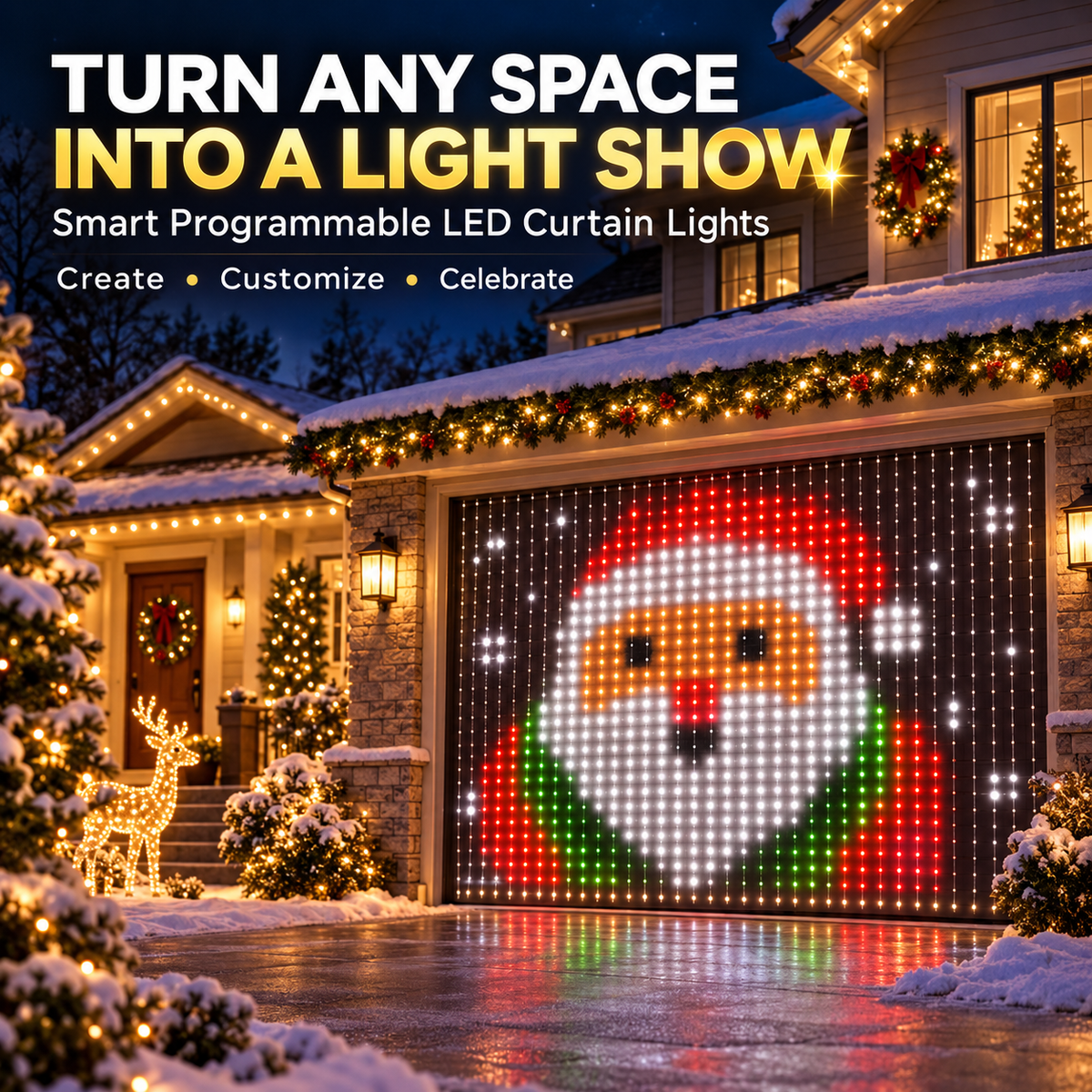 🔥 50% OFF Smart LED Christmas Lights ✨ Turn Your Tree Into A Magical Light Show