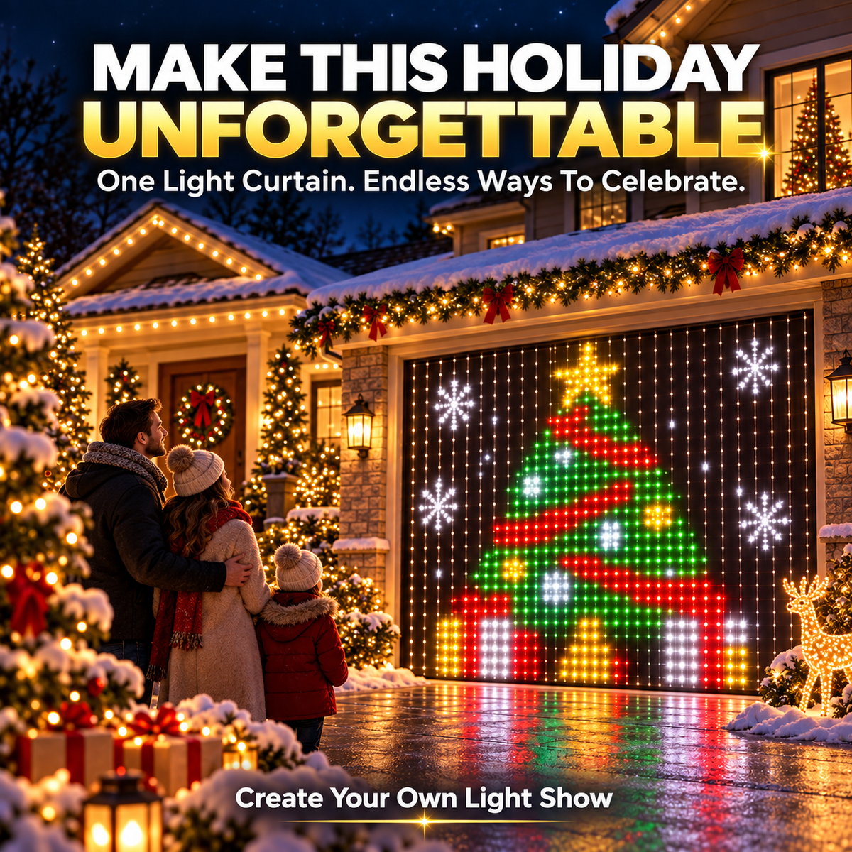🔥 50% OFF Smart LED Christmas Lights ✨ Turn Your Tree Into A Magical Light Show