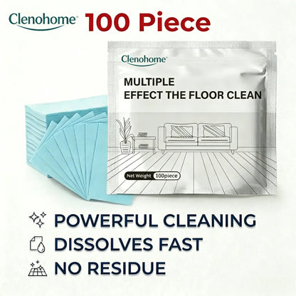 Clenohome 100Pcs Antibacterial Deodorizing Floor Maintenance Sheets