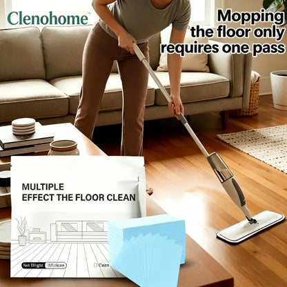Clenohome 100Pcs Antibacterial Deodorizing Floor Maintenance Sheets