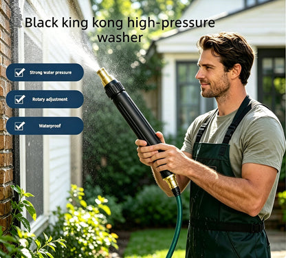 Black King Kong High‑Pressure Washer – 1 Tool, All Cleaning Jobs Done Fast