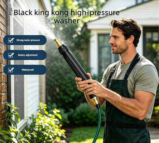 Black King Kong High‑Pressure Washer – 1 Tool, All Cleaning Jobs Done Fast