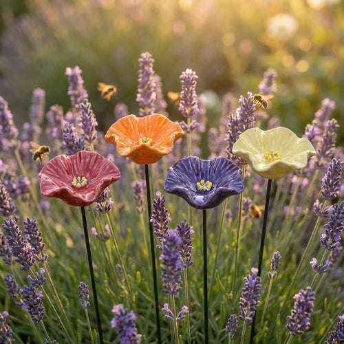 Clenohome's Handmade Bee Blossoms (Set of 4)